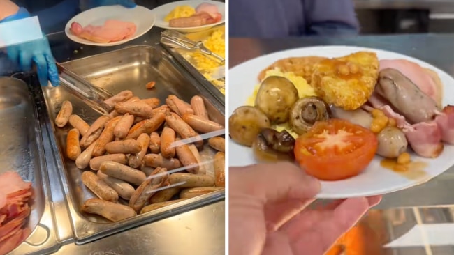 A bargain big breakfast. Image: TikTok / @christianandakitaeats