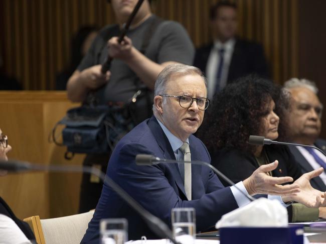 Prime Minister Anthony Albanese with the Referendum Working Group and the Referendum Engagement Group