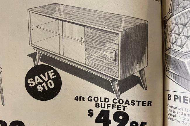 Everyone’s grandparents had this cabinet. Gold Coast Bulletin old advertisements. July 1975