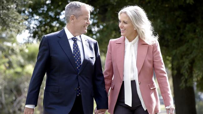 Bill and Chloe Shorten. Picture: Andrew Meares.