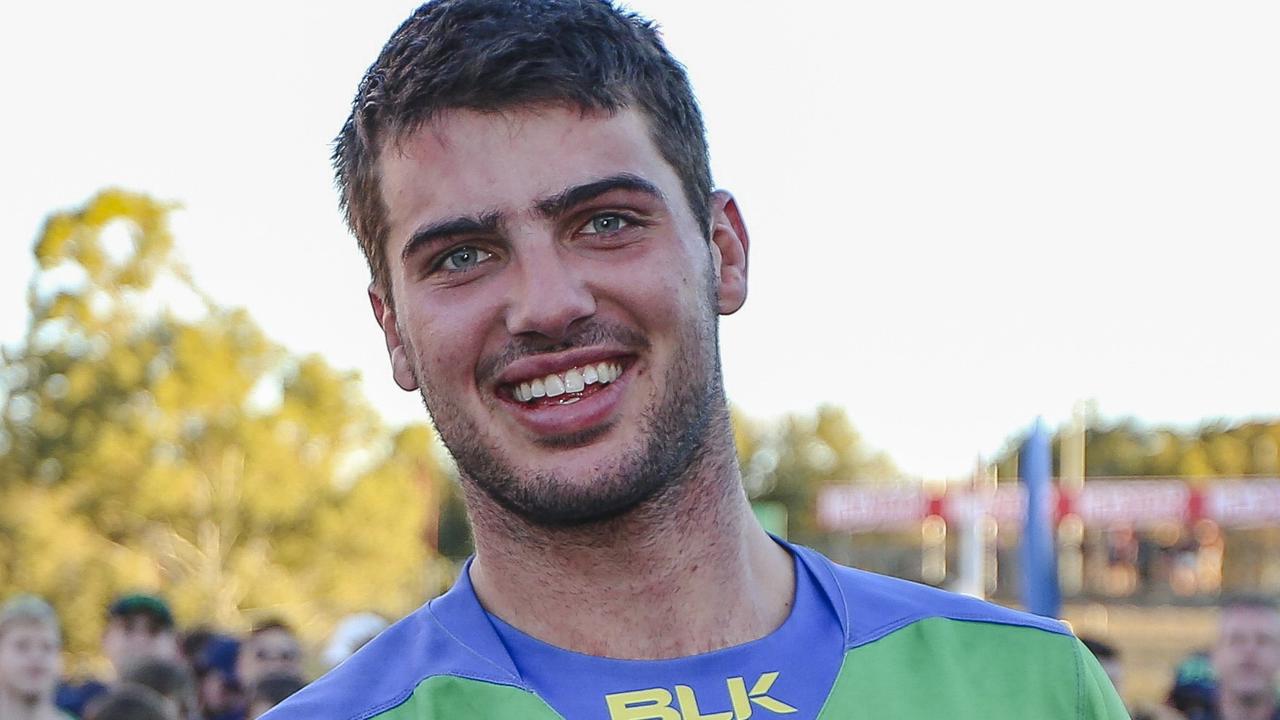 Former Maleny Bushranger Matt Gicquel with the Tony Shaw Medal for GPS, now he’s embarked on a French rugby adventure.