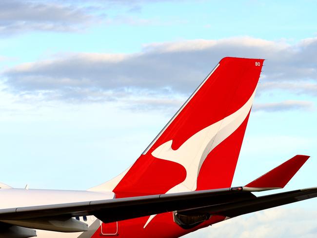 BRISBANE AUSTRALIA THURSDAY 19TH DECEMBER 2024 Generic picture of a QANTAS plane at the Brisbane International Airport Picture David Clark