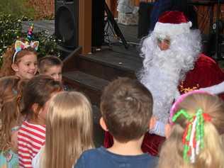 Santa popped in to say hello to all the children. Picture: Ellen Ransley