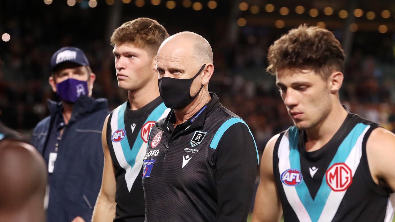 It’ll be another tough week for the Power. Photo by Sarah Reed/AFL Photos via Getty Images