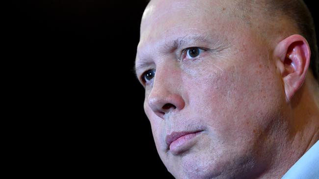 Australia's Minister for Home Affairs Peter Dutton is encouraging Australians to keep eating out at Chinese restaurants as they have seen a drop in customers since the outbreak of the COVID-19 coronavirus. Picture: AAP