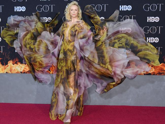 British actress Gwendoline Christie arrives for the 