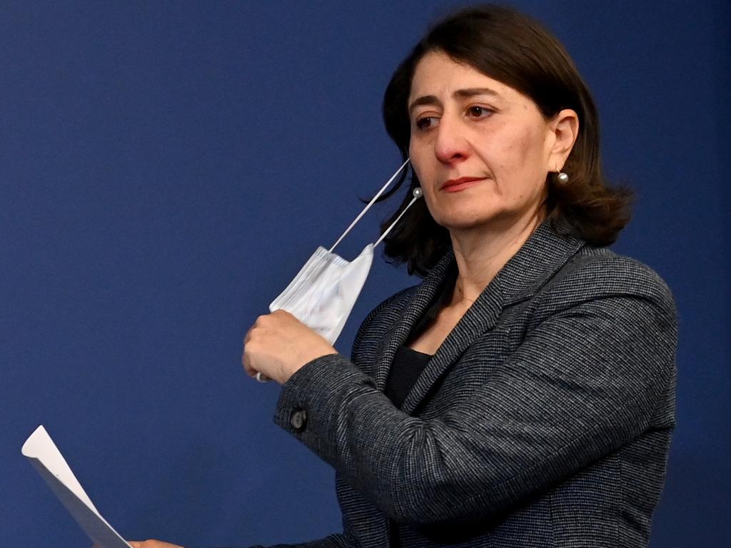 A government worker who shared an image of former NSW Premier Gladys Berejiklian with a Hitler moustache has been compensated for being harshly dismissed. Picture: NCA NewsWire / Jeremy Piper