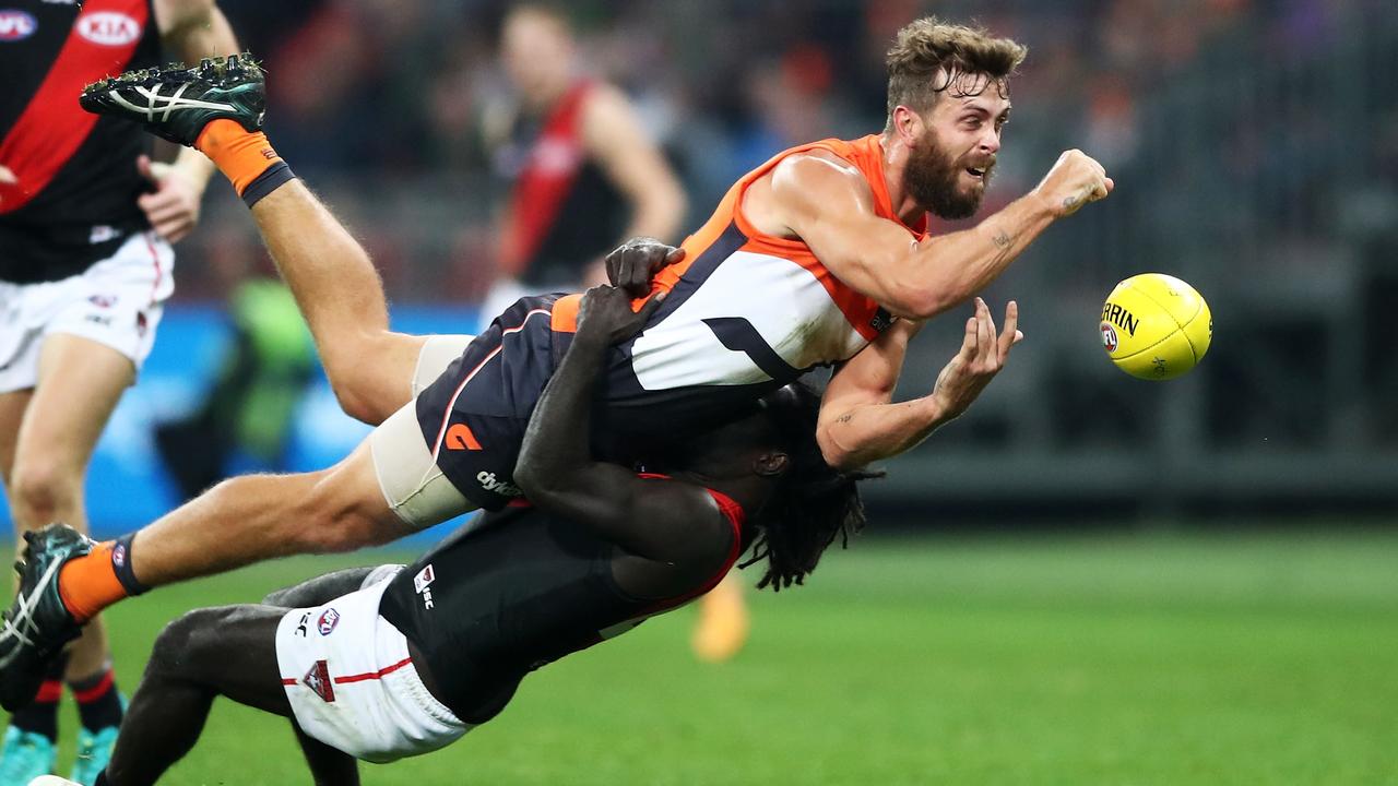 Tim Mohr spent the majority of his career with GWS. Picture: Getty Images