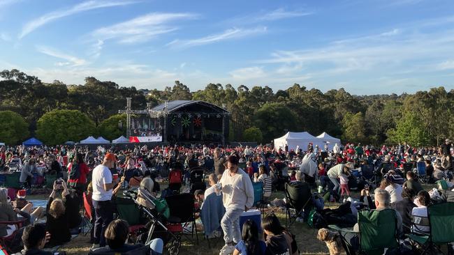 A huge crowd gathered to enjoy Manningham's 2022 Carols at Ruffey Lake Park in Doncaster on Friday, December 9.