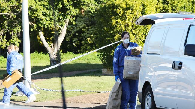 Police at the scene of the murder in Metford, Maitland, NSW, June 20, 2020. . Picture: Peter Lorimer,