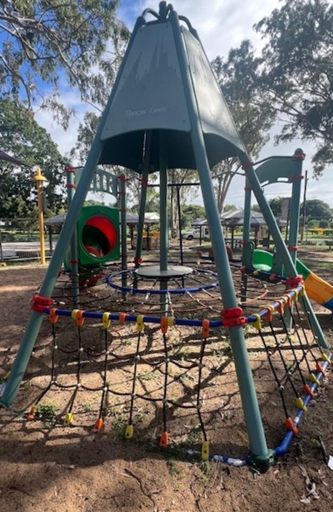 A playground in Midge Point residents claim are inadequate and at substandard May 13, 2025