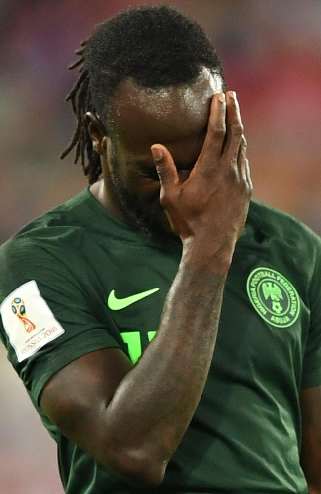 Victor Moses had chances for Nigeria but couldn’t take them.