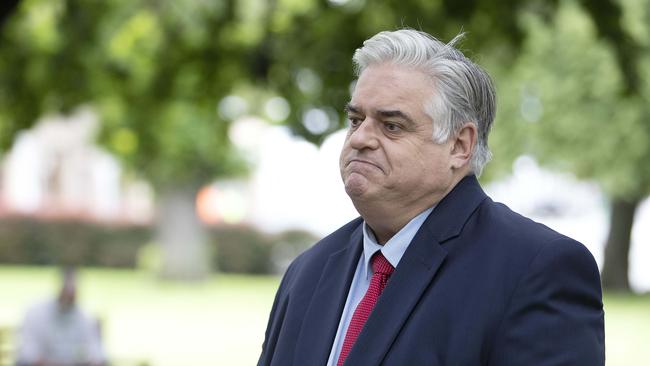 Brian Mitchell MP at Parliament lawns, Hobart. Picture: Chris Kidd