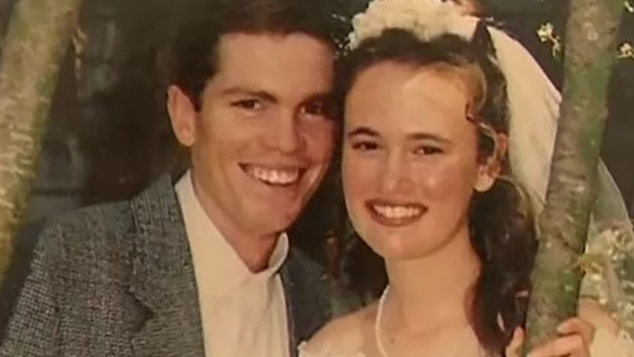 Nathaniel Train and Stacey Train were married before she left him for his brother Gareth. Nathaniel Train was a school principal and Stacey Train was a teacher before they left the education sector due to their anti-vax beliefs. Picture: Channel 9