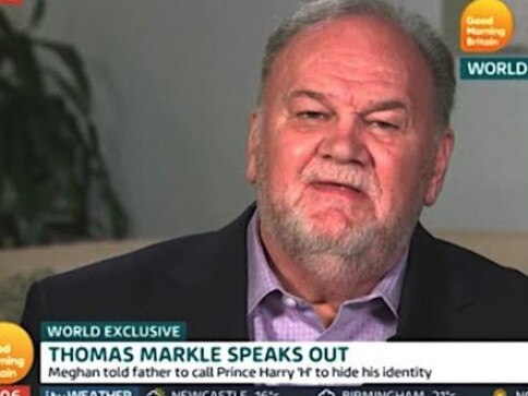 Supplied Editorial Thomas Markle has given his first TV interview