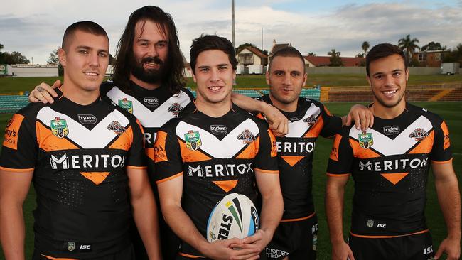 Kyle Lovett, Aaron Woods, Mitchell Moses, Robbie Farrah and Luke Brooks. Five Balmain local juniors will return back to Leichhardt Oval on Sunday when the Tigers take on the Panthers.