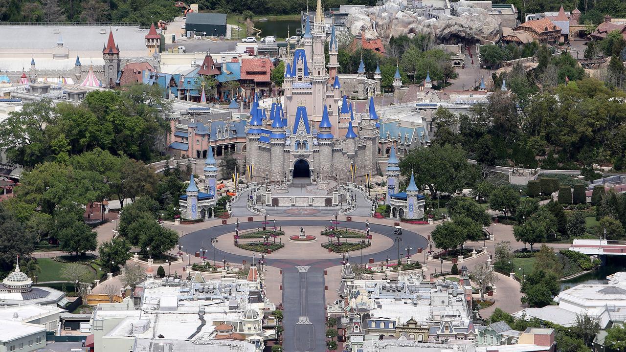 Disney World Florida is deserted. Picture: Alex Menendez/Getty Images