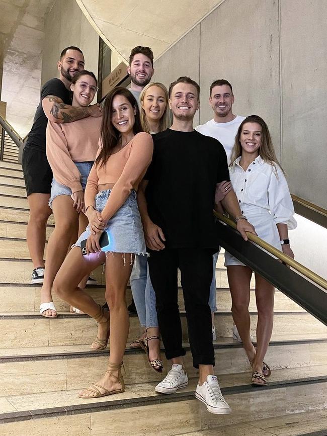 Kayla Itsines, Jae Woodroffe and Lauren Belotti holidayed together with friends in Queensland in May. Picture: Instagram.