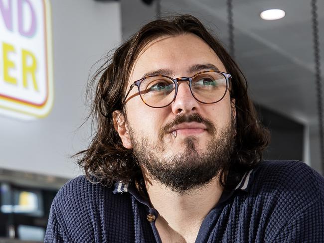 Owner Josh Rivers at his new Diamond Burger joint, on February 1st, 2023, in Glenunga.Picture: Tom Huntley