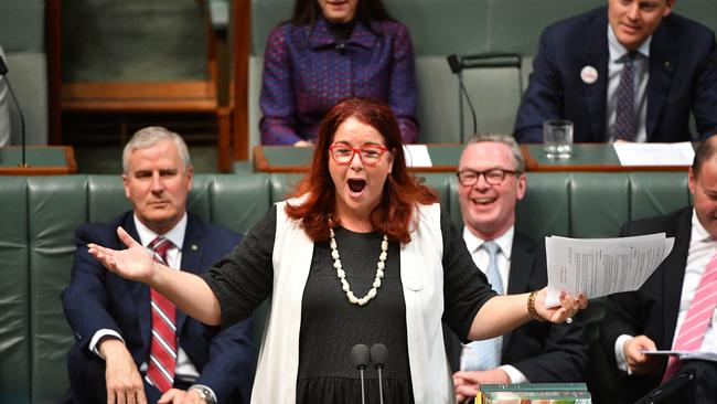 Melissa Price in question time yesterday: ‘I’m very concerned that president Tong has been offended in any way’. Picture: AAP