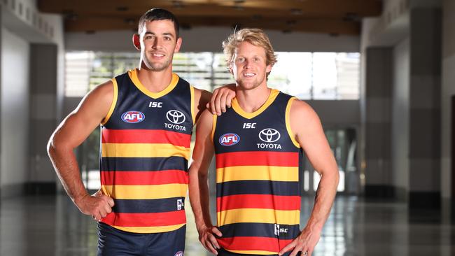 The Crows will, for the first time in their history, have joint captains with Taylor Walker and Rory Sloane to share the role. Picture Dean Martin 