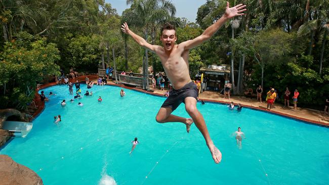 Tristan Edwards plans to beat the heat by heading to Jamberro every day. Picture: Toby Zerna