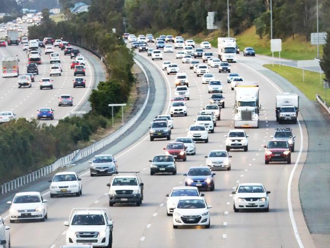 M1 traffic.Traffic congestion near IKEA and Coomera on the Pacific Motorway M1.Picture: NIGEL HALLETT