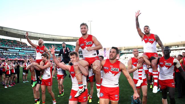 In the winter months the SCG is home to the Sydney Swans. Picture: Phil Hillyard