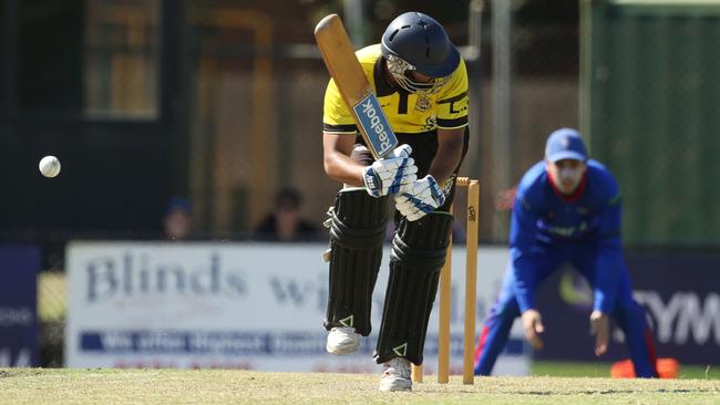 VTCA: Sunshine United batsman Vijay Jassi. Picture: Stuart Milligan