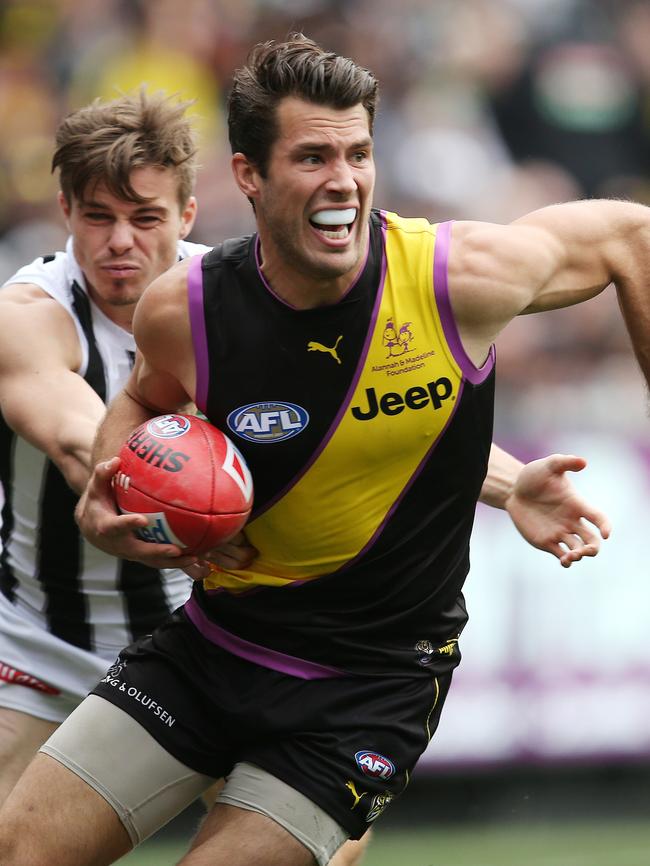 Richmond full back Alex Rance only polled eight Brownlow votes last year despite his dominant season. Picture: Michael Klein