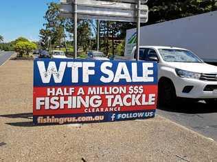 The WTF signs are certainly grabbing the attention of motorists. Picture: Trevor Veale