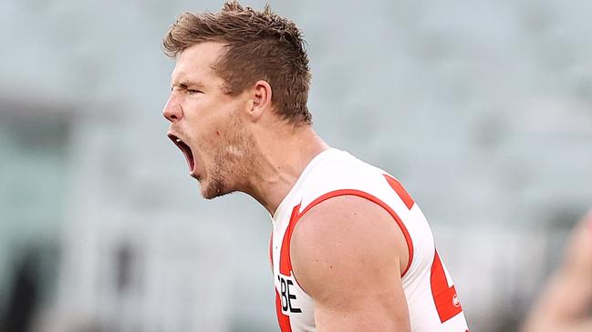 Luke Parker’s commitment is huge for a young Swans midfield.