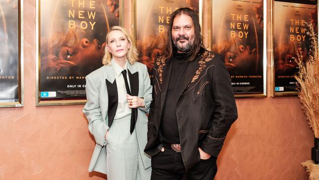 Actor Cate Blanchett and director Warwick Thornton promoting their film The New Boy. Picture: Matrix Media Group