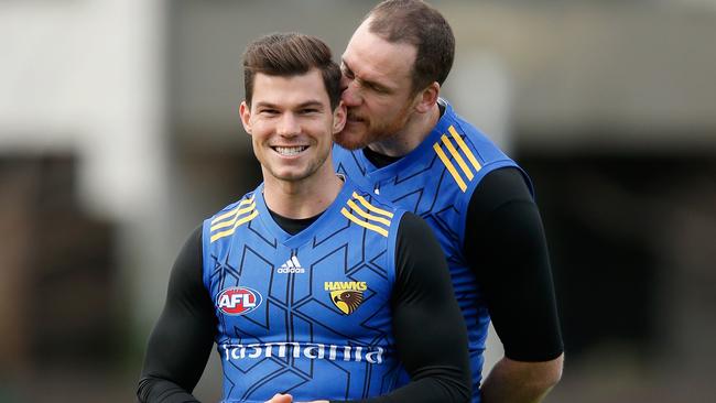 Jaeger O’Meara had reason to smile after a standout game against Adelaide. Picture: Getty Images. 