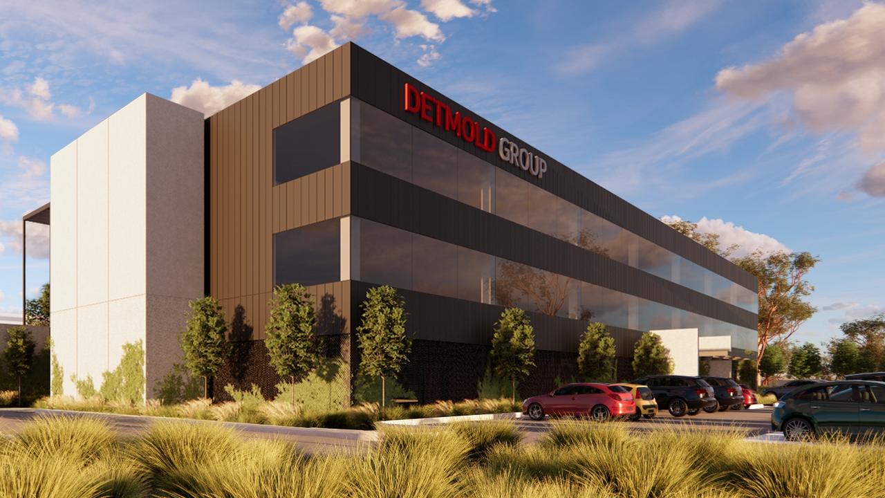 Artist's impression of new Detmold headquarters at 260 Regency Rd, Regency Park. Picture: Studio Nine Architects
