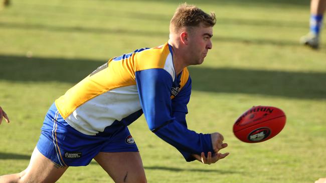 Reid Brandt in action for Macleod. Picture: Stuart Milligan