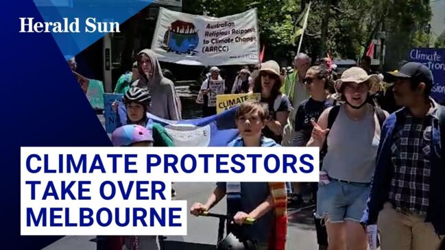 Climate protestor take over Melbourne