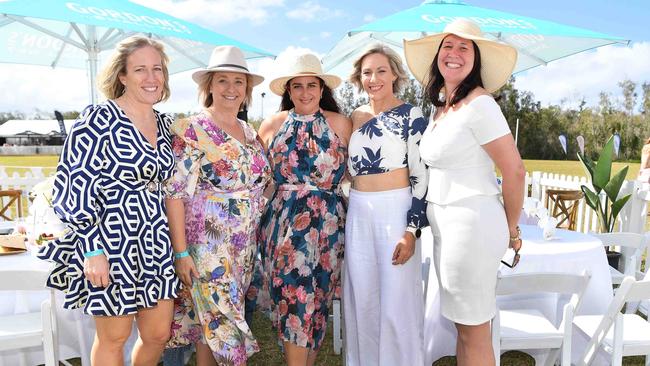 Simone Brady, Tammy Crowe, Lani Smith, Peta Waldron and Madonna Brown at Coastline BMW Polo by the Sea. Picture: Patrick Woods.