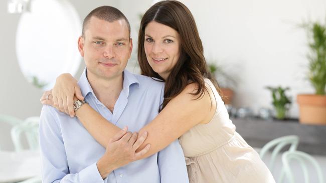 SA restaurateurs Matthew and Olivia Trim at bar and restaurant Grace The Establishment on the The Parade, Norwood. Picture: Andrea Laube