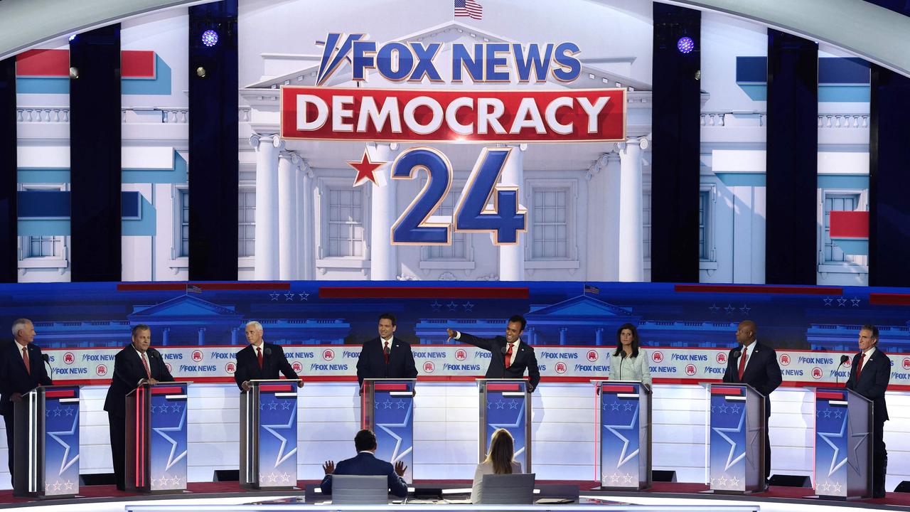 The Republican presidential candidate in Milwaukee. Picture: Win McNamee/Getty Images via AFP