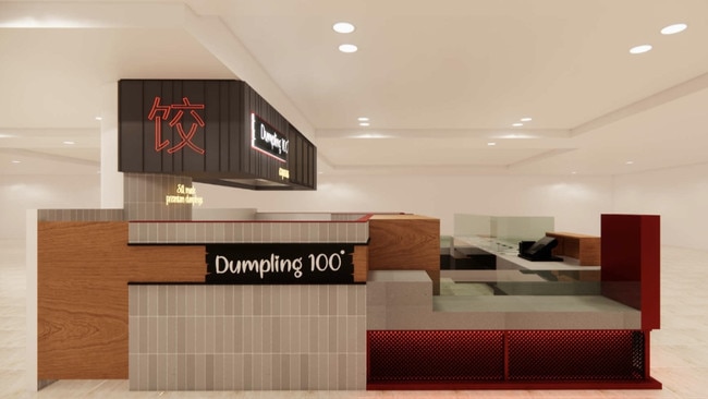 Concept of Dumpling 100 Express, which will open two Adelaide sites in February.