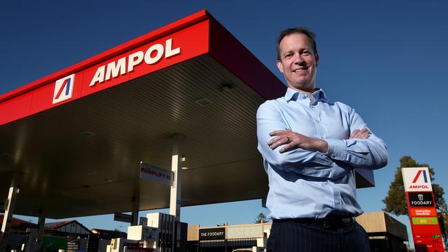 “What’s the catch?,” analysts were asking Ampol CEO Matthew Halliday Picture: Toby Zerna