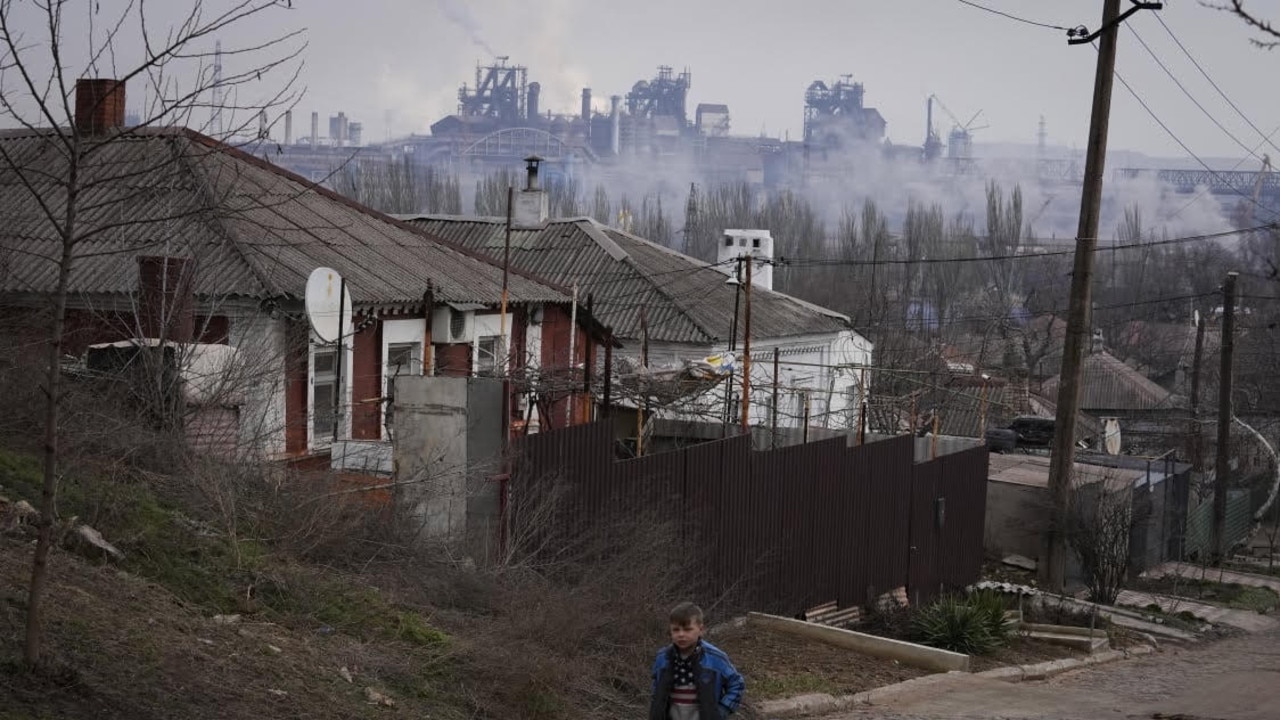 The steel mill, seen from inside the city was established by the Soviet Union in the 1930s and rebuilt after Nazi occupation. Photo: AP