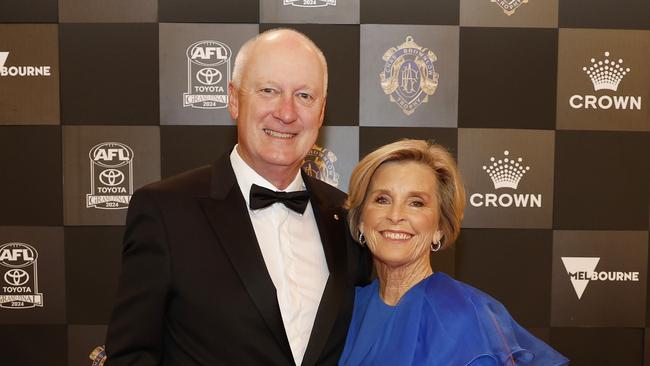 AFL Chair Richard Goyder and wife Janine. Picture: Michael Klein