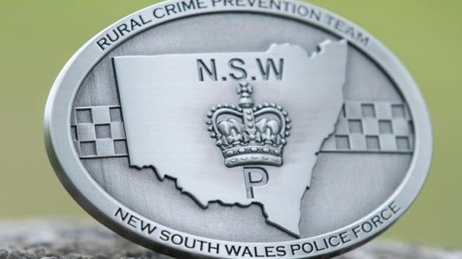 NSW Rural Crime Prevention Team badge. Picture: Supplied