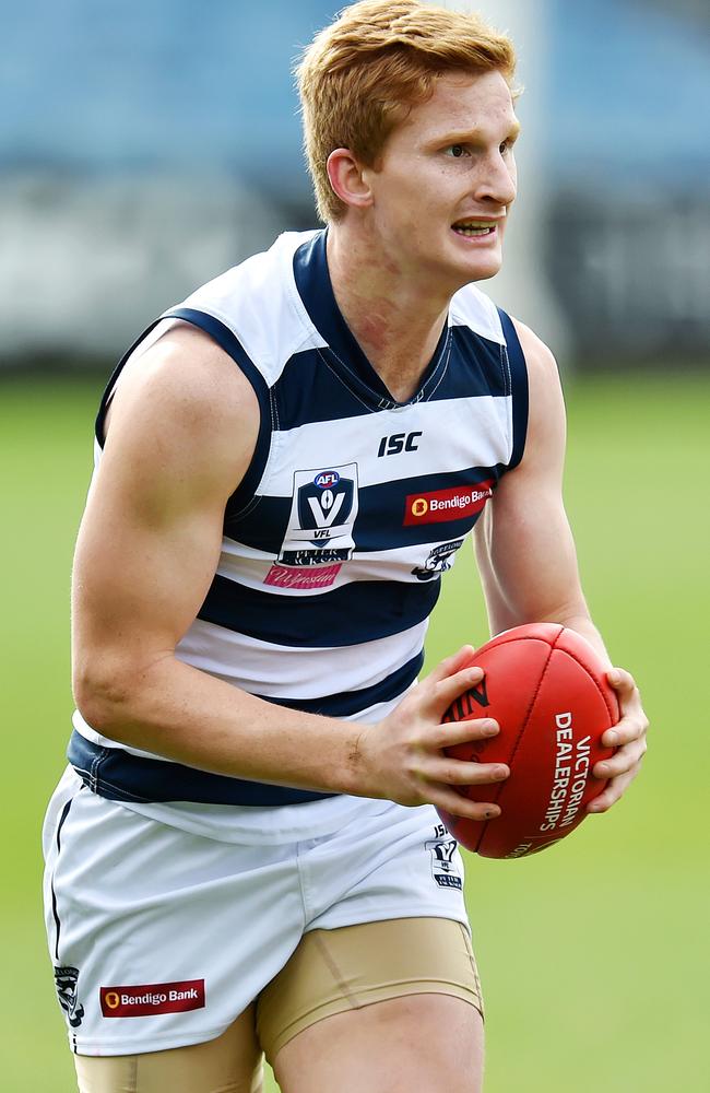 Geelong youngster Dean Gore is heading to Adelaide in the Patrick Dangerfield deal. Picture: Nigel Hallett