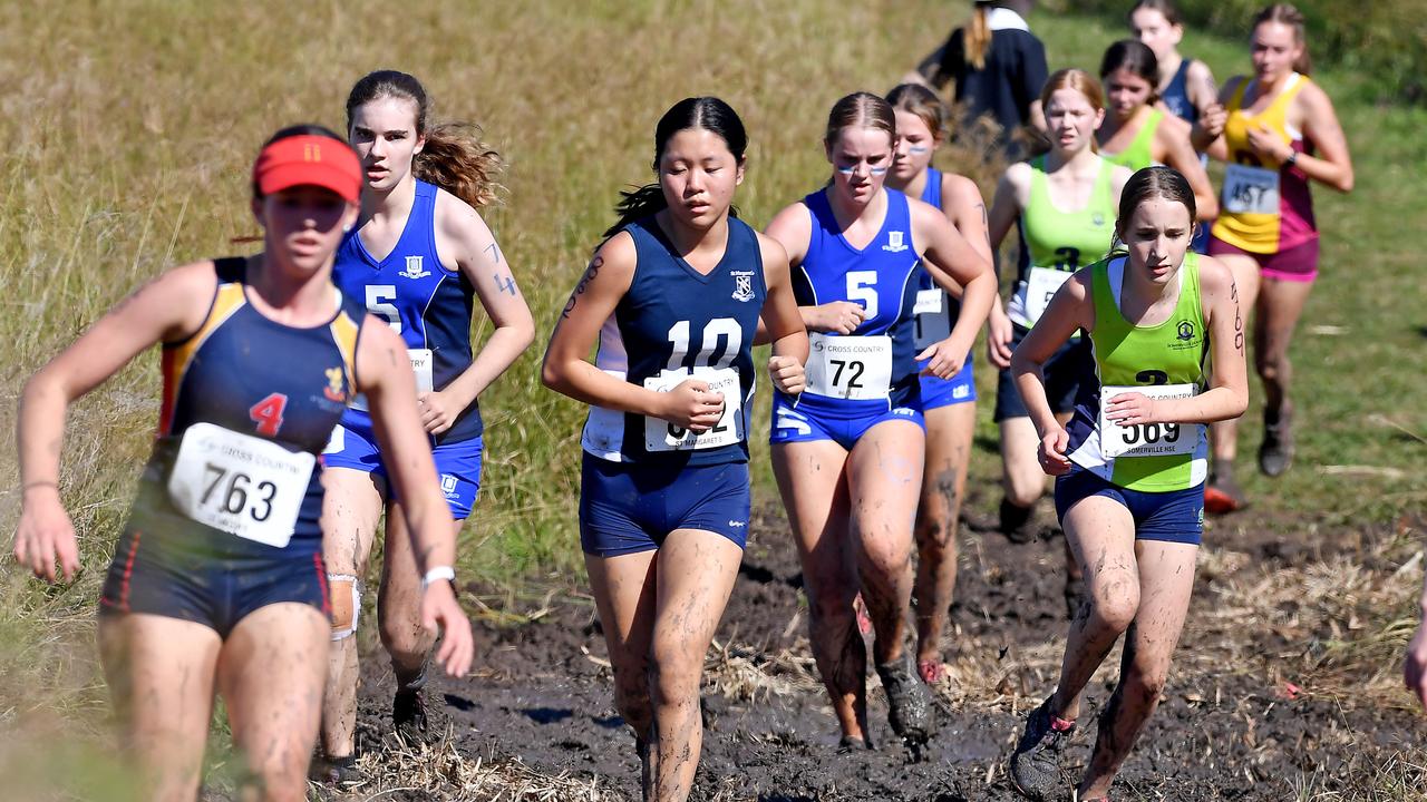 Annual QGSSSA private schoolgirl cross country championship at Rivermount College in Yatala. Saturday May 15, 2021. Picture, John Gass