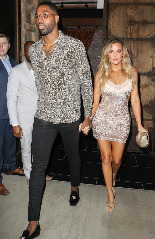 Tristian Thompson and Khloe Kardashian.