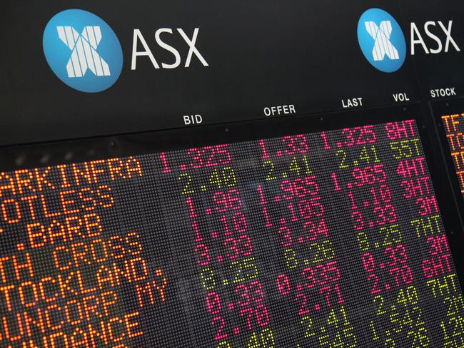 BCM NEWS 20/12/2011. Generic images of ASX stock prices board, Riverside Centre, Brisbane. Photographer: Liam Kidston.