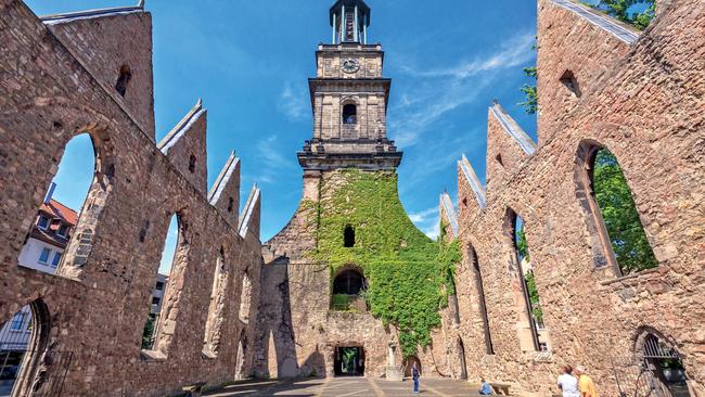 Remains of the Aegidien church in Hanover, Germany.